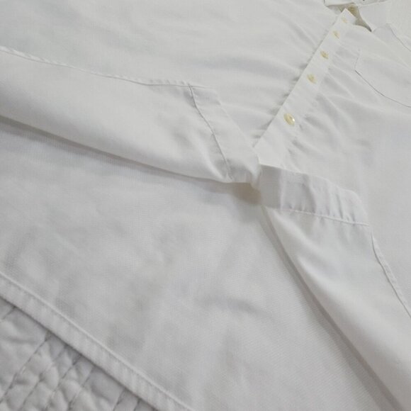 Calvin Klein Cool Tech Non Iron Shirt Men's M White Long Sleeve Button-Down EUC - Picture 3 of 15